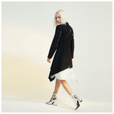 25 New Ruptures Inclined Buckle Waist Repair Body Spliced Striped Lining In The Long Suit Dress 1194 HZ1208