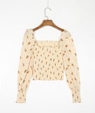 2025 Spring Pine Printed Long Sleeve Shirt 338 HZ1208