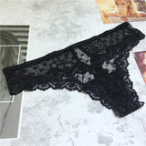 Love Lace Lady T-Shirt Lace Trousers Heart-Shaped Love Hanging Cotton Crotch Trousers Low-Waisted T-Trousers HZ1208