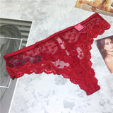 Love Lace Lady T-Shirt Lace Trousers Heart-Shaped Love Hanging Cotton Crotch Trousers Low-Waisted T-Trousers HZ1208