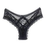 Sexy Thin Solid Color Lace Thong Woman Cotton Crotch T-Shirt Hollow Low-Waisted Trousers Ladies Trousers HZ1208