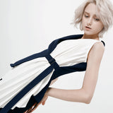 25 New Splicing Fold Design Irregular Hem Can Be Buckled Buckle Top Vest Coat Female QD780 HZ1208