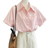 Women's Top 2025 Summer Summer High-End Niche Design Shirts Are Particularly Age-Old French Professional Shirts HZ1208