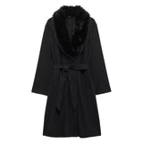 Women's Clothing Temperament 100 With Belt And Hair Tie Coat HZ1208