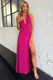 Sexy Women's New Hanging Neck V Tie Strap Bare Back Open Dress Temperament HZ1208