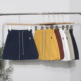 Design-Sensitive Niche Dress Half-Dress Woman Tight Waist A Trouser Skirt Open Fork Quick Dry Casual Skirt 8183 HZ1208