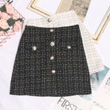 Small Fragrant A-Dress Dress Girl 2025 Autumn And Winter Silver Silk High-Waisted Lattice In Super Fire Bag Hip Skirt 8891 HZ1208
