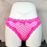 Sexy Rear Ribbon Ribbon Lace Trousers Low-Rise Cotton Crotch Large Elastic Heart-Shaped Lace T-Trousers HZ1208