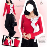 Thai Street Irregular Metal Chain Repair Coat New High-End Bare Back Umbilly Short Sling Vest HZ1208