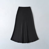 9225-1 Spring New Silk-Skinty Texture Slimming Skirt HZ1208