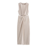 Autumn New Opening Design Buckle Dress 2298176 HZ1208