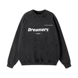 2025 Autumn And Winter New Pure Cotton Water Wash Old Sweater Women In Batik Retro Print Top Lady HZ1208