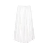 Spring New Wrinkles Effect Solid Color Fan Flute Skirt Skirt 4786099306 HZ1208