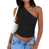 2025 Women's Summer Two Sets Of Buttons And Two Sets Of Short Vests And Wide-Legged Pants HZ1208