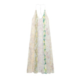 Summer New Flower Print Splicing Dress 2826127710 HZ1208