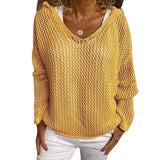 Explosion Hair Knitting Hoodie Hoodie Hoodie Thin Loose Sweater HZ1208