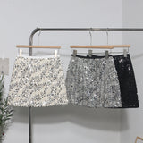 Real Shooting High Waist Thin Atmosphere With A Tidly Picny Babes Lily Coarse Flowers And Skirts Anti-Walking A-Word Ass Short Skirt 8918 HZ1208