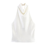 2025 Summer New Silk Hysm Texture Hanging Neck Dress 3203317 Vatry Dress 3210317 HZ1208