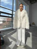 2025 Winter Fashion Faux Fur Coat Women's Loose Soft Thicker Coat HZ1208