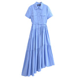 Spring New Series With Belt Shirt Dress 2240371 HZ1208