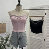 Design Sense Of Small Heavy Industry Drilled With Chest Pad Inside The Bottom Of The Coat Short Vest Woman 8029 HZ1208