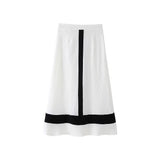 2025 Summer New Fashion Casual Crash V-Necked Lotus Side Dress Half-Dress Suit Woman HZ1208