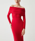 Sexy Women's New Shoulder Repair Dress Net Sleeve High-End Dress Dress HZ1208