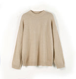 Lazy Soft-Gried Gray Sweater Woman 2025 Autumn And Winter Loose Thick Sheep Velvet Collar Knitted Shirt HZ1208