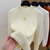 Cotton Shirt 2025 Spring And Autumn Casual Polo Collar Long Sleeve Stripe Loose Retro Stripe Commuting Top Lady HZ1208