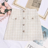 Small Fragrant A-Dress Dress Girl 2025 Autumn And Winter Silver Silk High-Waisted Lattice In Super Fire Bag Hip Skirt 8891 HZ1208