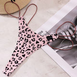 Threaded Cotton Strip Single With Sexy Thong Lady English Letter Logo Thong Trousers Women's Trousers HZ1208