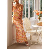 Sexy Women's New Slingless Sleeveless Laminated V-Necked Leaf-Side Dress HZ1208