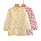 2025 Women's Pineapple Embroidered Collar Shirt 23008 HZ1208