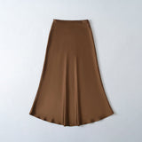 9225-1 Spring New Silk-Skinty Texture Slimming Skirt HZ1208