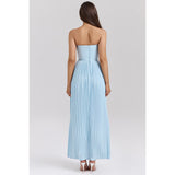 Sexy Women's New Sexy Breast-Wearing Shoulder-Folded Dress HZ1208