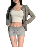 Low-Rise Thin Casual Pants Women Spring Suction Hot Pants Bag Hip Pants Leggings Black Pants HZ1208