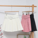 Autumn And Winter New Coarse Flowers Of The Hundred-Fold Skirt Pink Skirt High Waist Slim Skirt A Word Anti-Light Skirt 8211 HZ1208