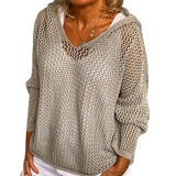 Explosion Hair Knitting Hoodie Hoodie Hoodie Thin Loose Sweater HZ1208