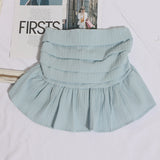 Sweet And Spicy Wind Wearing A Breast Vest Female Pressure Folded Word To Receive Waist Skirt Short Wrapped Chest-Clothed Backwear 8965 HZ1208