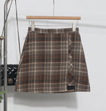A Large Number Of Hairy Skirt Women Autumn And Winter Tlings Irregular High-Waisted A Short Skirt 8923 HZ1208