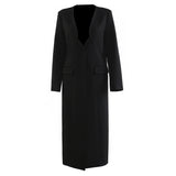 25 Early Spring French Romantic Light Luxury Long Suit Windcoat Women 1796 HZ1208