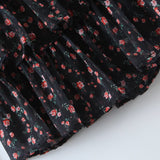 2025 Women's New Chiffon Long-Sleeved Printed Dress 1005 HZ1208