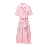 Z2025 Spring New Temperament French Style Thin Temperament Goddess Fan Shirt Skirt 2640360 HZ1208