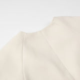 Autumn 2025 New Women's Fashion V-Neck Solid Color Bhise Tripch With Soft Long-Sleeved Coat HZ1208