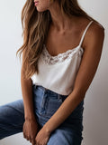 Gentle Lace Lace Splicing Sling Vest Woman 2025 Summer Set-Up Woman HZ1208