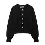 Autumn New Large Buckle Knitted Coat 5536166 Miniskirt 5536167 HZ1208
