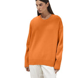 Hot Sales Of Solid Color Round-Neck Sweater Women 2025 Burst Soft Knitted Top HZ1208