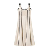 Spring New U-Neck Simple Set Of Slings Hanging Dress HZ1208