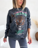 2025 Autumn And Winter New Pure Cotton Water Wash Old Sweater Women In Batik Retro Print Top Lady HZ1208