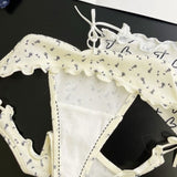 M1u T-Shirted With Lotus Leaf-Side Cotton Trousers T-Shirts With Bows Breathable T-T-Shirts Sweet Tongs HZ1208